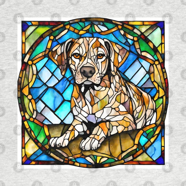 Stained Glass Catahoula Leopard Dog by Doodle and Things